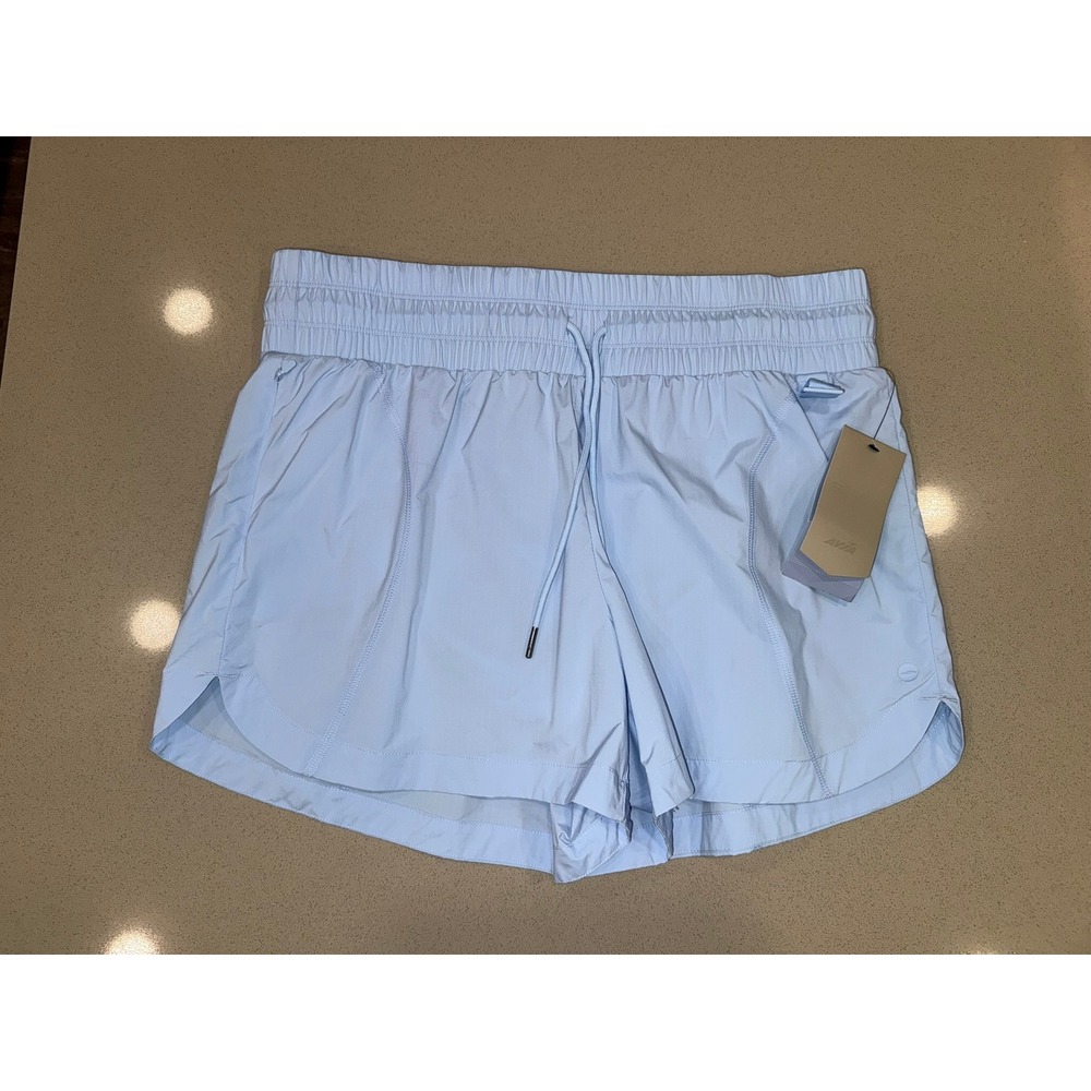 Avia Hike Run Shorts Blue Jay Light Blue Athletic Shorts Mens L 12-14 NWT